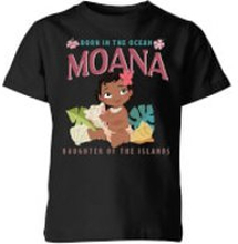 Moana Born In The Ocean Kids' T-Shirt - Black - 3-4 Years - Black