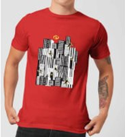 The Incredibles 2 Skyline Men's T-Shirt - Red - S - Red