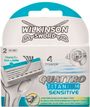 Wilkinson Sword - Quattro Titanium Sensitive 2 stk.