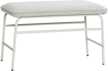Mist Bench Grey Home Furniture Chairs & Stools Stools & Benches Grå Hübsch*Betinget Tilbud