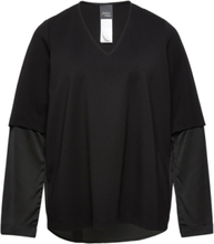 Ortisei Tops Sweat-shirts & Hoodies Sweat-shirts Black Persona By Marina Rinaldi