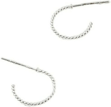 Twisted Rope Hoop Sterling Earrings