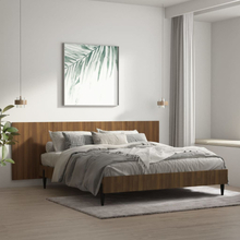 vidaXL Vägghängd sänggavel brun ek 240x1,5x80 cm konstruerat trä