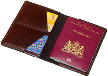 Mutsaers Leren paspoorthouder - The Holder - Donkerbruin - Luxe Paspoort Hoesje