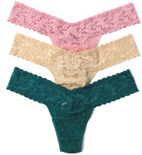 Hanky Panky 3P Low Rise Lace Thong Multi-colour-2 Nylon One Size Damen