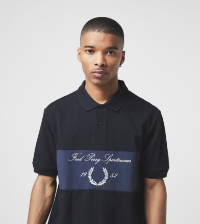 Fred Perry Archive Polo Shirt, NVY/NVY