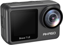 AKASO Brave 7 LE Action Kamera m. Dobbelt Skærm 4K/30fps & 20MP - Sort