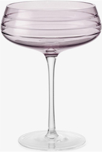 Champagne Coupe Triple Cut Home Tableware Glass Champagne Glass Pink Louise Roe