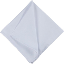 Solid Cotton Pocket Square Brystlommetørklæde White Portia 1924