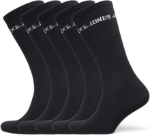 Jacbasic Logo Tennis Sock 5 Pack Noos Underwear Socks Regular Socks Black Jack & J S
