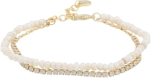 Saga Double Brace Accessories Jewellery Bracelets Chain Bracelets Gull SNÖ Of Sweden*Betinget Tilbud