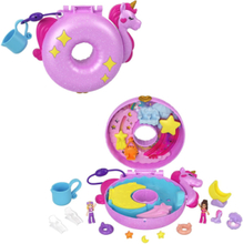 Polly Pocket Sparkle Cove Adventure™ Unicorn Floatie Compact Toys Playsets & Action Figures Movies & Fairy Tale Characters Multi/mønstret Polly Pocket*Betinget Tilbud