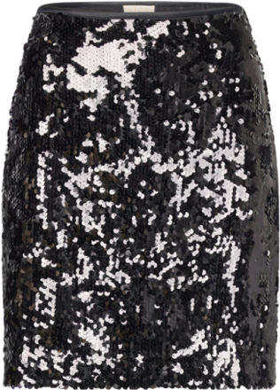 Sequins Skirt Designers Short Black By Ti Mo