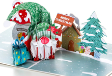 Pop Up kort - julekort med julemanden