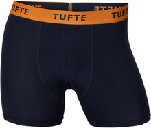 Tufte Mens SoftBoost Boxer Briefs Sky Captain / Apricot Orange M