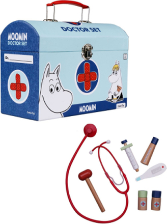 Moomin Doctor Set In Carry Box Toys Role Play Kids Doctor Kit Multi/mønstret MUMIN*Betinget Tilbud