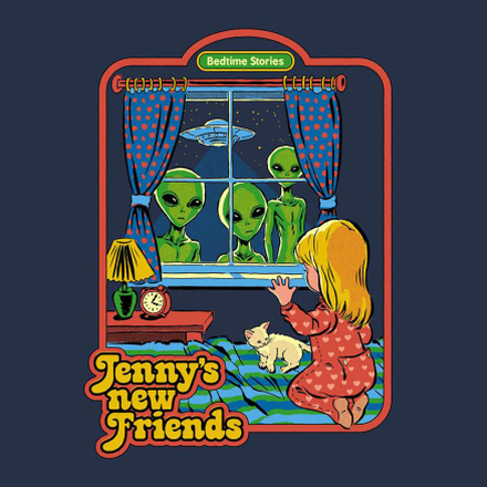 Jenny's New Friends Men's T-Shirt - Navy - M - Navy
