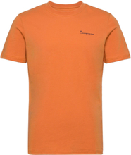 Regular Trademark Chest Print T-Shi T-shirts Short-sleeved Oransje Knowledge Cotton Apparel*Betinget Tilbud