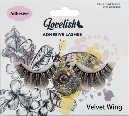 Lovelish Adhesive Eyelashes Velvet Wing