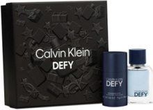 Calvin Klein Defy Edt 50Ml/Deo Stick 75Ml Beauty MEN ALL SETS Sticks Nude Calvin Klein Fragrance*Betinget Tilbud