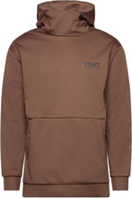 Park Rc Softshell Hoodie Tops Sweatshirts & Hoodies Hoodies Brown Oakley Sports