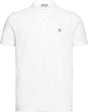 Short Sleeves T-Shirt Polos Short-sleeved Hvit United Colors Of Benetton*Betinget Tilbud