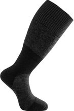 Woolpower Skilled 400 Knee High Socks Black/Dark Grey