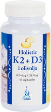 K2+D3 vitamin i kokosolja, 60 kapslar