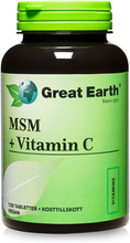 MSM + Vitamin C - Great Earth, 120 tabletter
