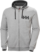 Helly Hansen HH Logo Full Zip Hoodie Men Grey Melange