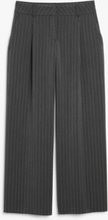 Low waist wide leg tailored trousers - Grey