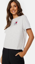 TOMMY JEANS BXY Graphic Flag Tee PJ4 Silver Grey Htr M