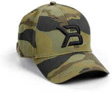BB Baseball Cap, green camoprint, small/medium