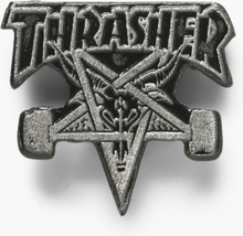 Thrasher - Skate Goat Label Pin - Silver - ONE SIZE