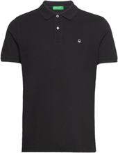 Short Sleeves T-Shirt Polos Short-sleeved Svart United Colors Of Benetton*Betinget Tilbud