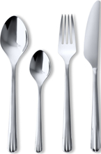"Hammershøi Bestiksæt Stål 16 Stk. Home Tableware Cutlery Cutlery Set Silver Kähler"