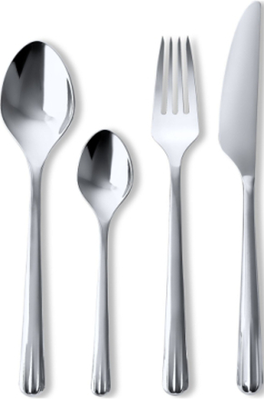 Hammershøi Bestiksæt Stål 16 Stk. Home Tableware Cutlery Cutlery Set Silver Kähler