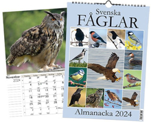 Svenska Fåglar Almanacka 2024