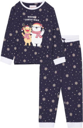 Best Friends Christmas Pyjamas Kids Pyjamassæt Navy Christmas Sweats
