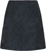 Mavis Jacquard Skirt Kort Nederdel Navy Lexington Clothing
