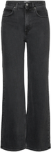 The Wide Short Denim Bottoms Jeans Straight-regular Black Marville Road