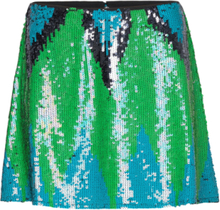"Emin Embellished Skirt Kort Nederdel Green French Connection"