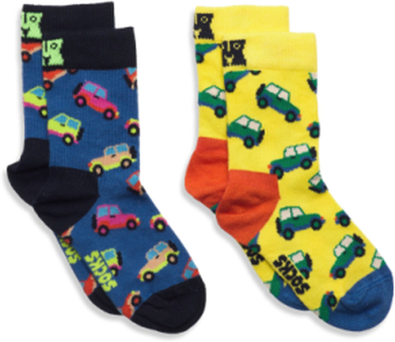 Kids 2-Pack Boozt Gift Set Socks & Tights Socks Multi/mønstret Happy Socks*Betinget Tilbud