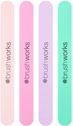 Brushworks Pastel Coloured Nail Files Set 1 set