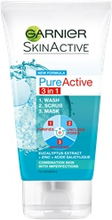Pure Active 3 in 1 Wash Peeling & Mask 150ml