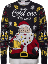 Have A Cold With Santa Christmas Jumper Tops Knitwear Round Necks Multi/patterned Christmas Sweats