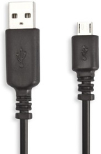 Linocell Micro-USB-kabel Svart 0,10 m