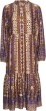 Crpenelopa Dress - Kim Fit Knelang Kjole Multi/mønstret Cream*Betinget Tilbud