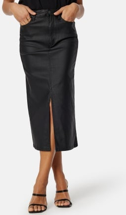 Object Collectors Item Naya Coated Mid Waist Skirt Black S