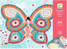Butterflies Toys Creativity Drawing & Crafts Craft Stickers Multi/mønstret Djeco*Betinget Tilbud